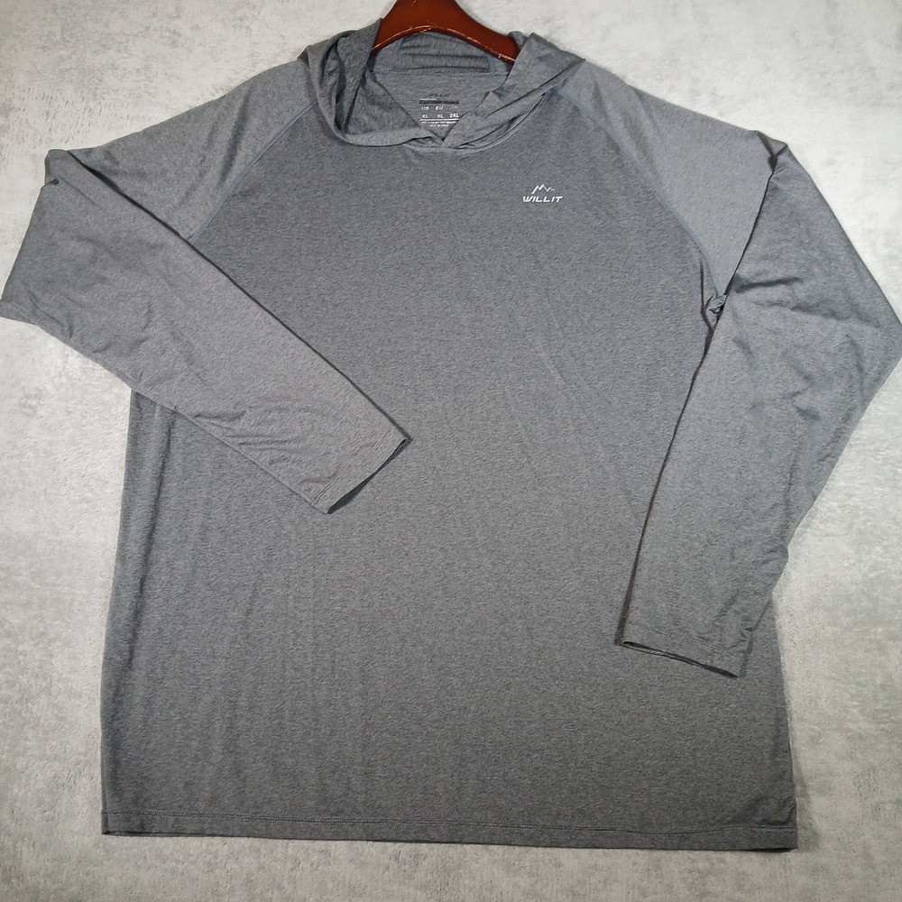 Willit Hoodie Shirt  Mens XL Sun Protection Pullover Long Sleeve Performance